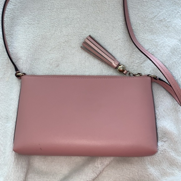 Kate Spade dusty rose crossbody bag with tassel - Picture 9 of 12